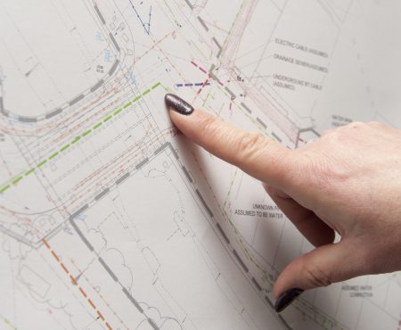 Up close photo of the Mytholmroyd project pan map