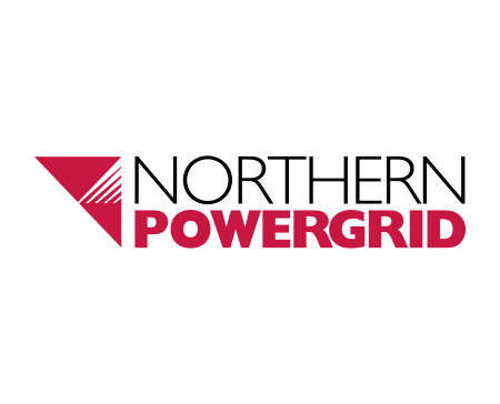 Northern Powergrid black and red logo.