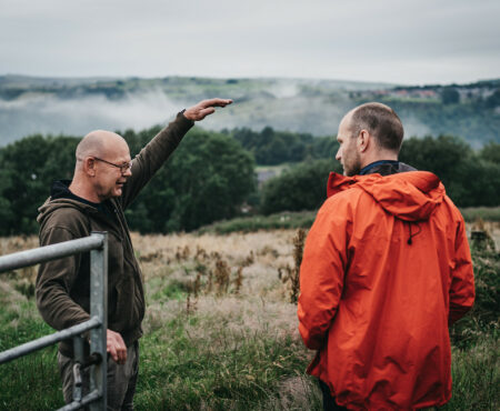 Discussing natural flood management methods.