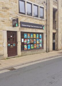 Front of the Hebden Bridge Flood Advice Shop