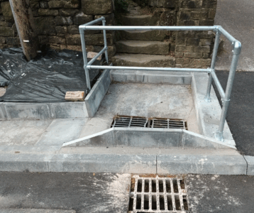 Drainage implemented as part of Flood Alleviation Scheme