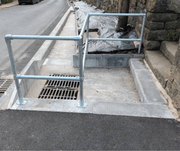 Drainage implemented as part of Flood Alleviation Scheme
