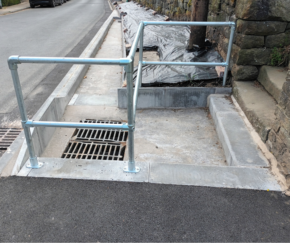 Drainage implemented as part of Flood Alleviation Scheme