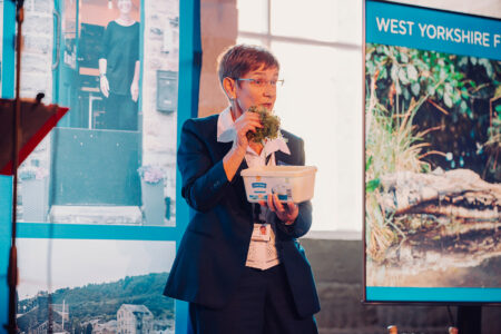 Councillor Jane Scullion, Leader of Calderdale Council at West Yorkshire Flood Summit