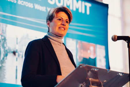 Emma Hardy, MP, Minister for Water and Flooding at West Yorkshire Flood Summit