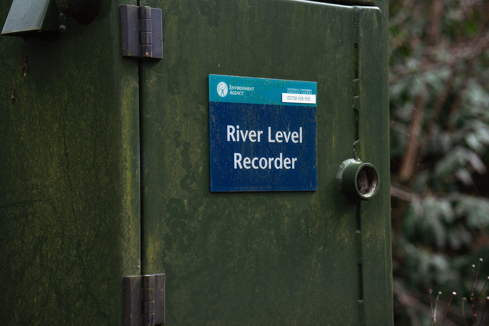 River Level Recorder box at Broadhead Clough