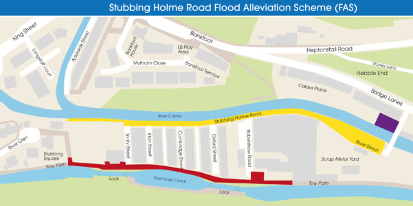 Stubbings Holme Road Floos Alleviation Scheme map