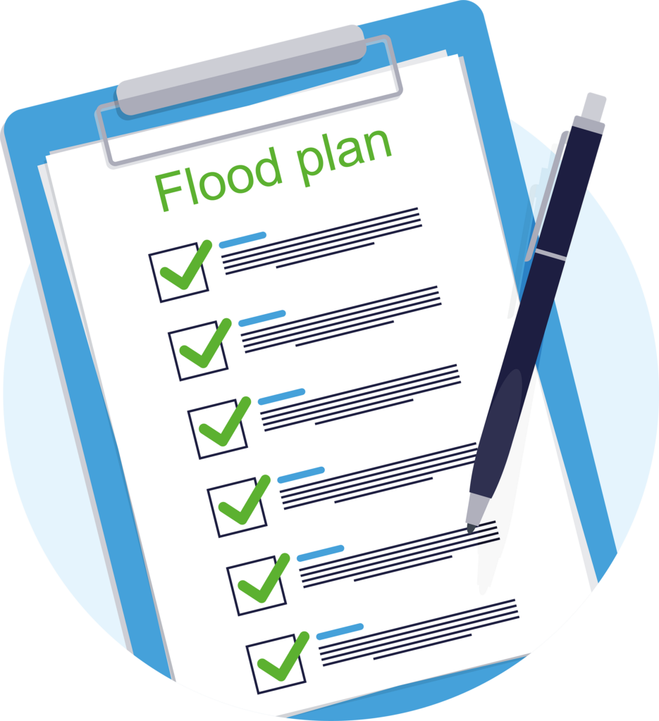 Flood plan graphic