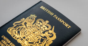 Black passport.